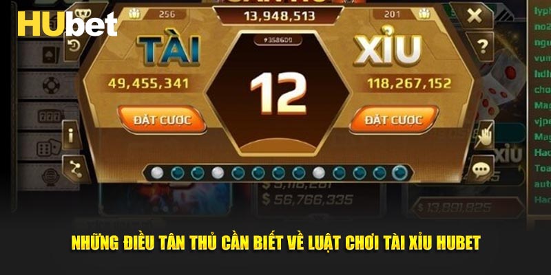 Những điều tân thủ cần biết về luật chơi tài xỉu HUBET