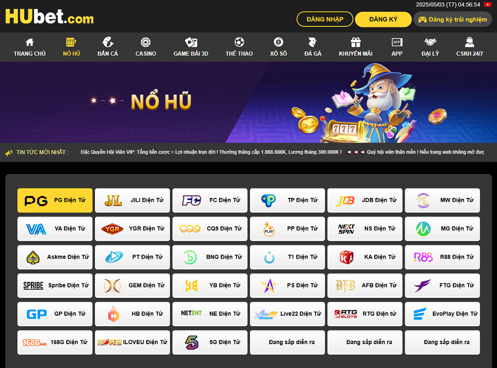 Kho game nổ hũ đa dạng với hơn 3000 trò chơi